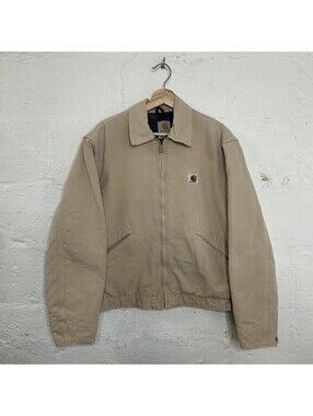 Vintage Carhartt Blanket-Lined Detroit Jacket “Wheat” J146 WET Men's Medium